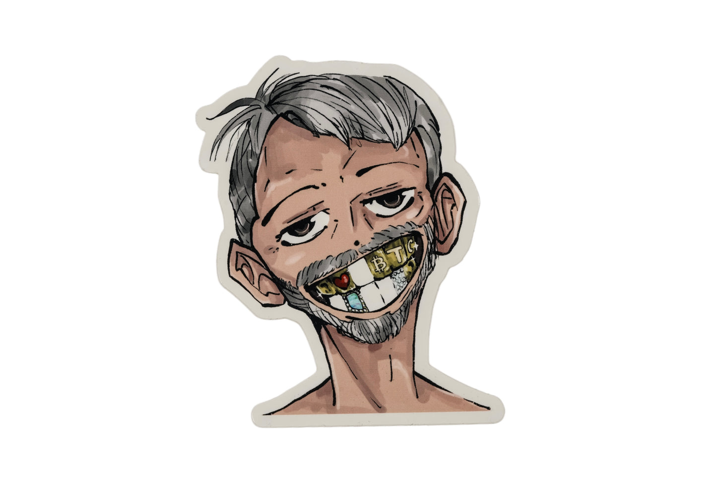MJS “I WANNA SEE YA GRILLZ” Sticker